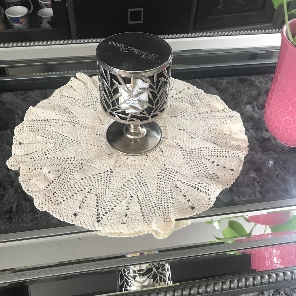 Handcrafted Beige Crochet Doily